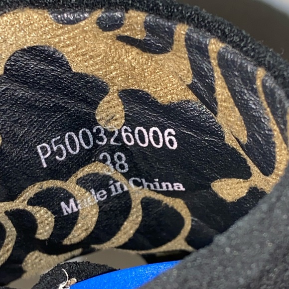 Fly London Suede Wedge Booties  With Lace Up Back Black Sz 38 7 - Picture 7 of 11